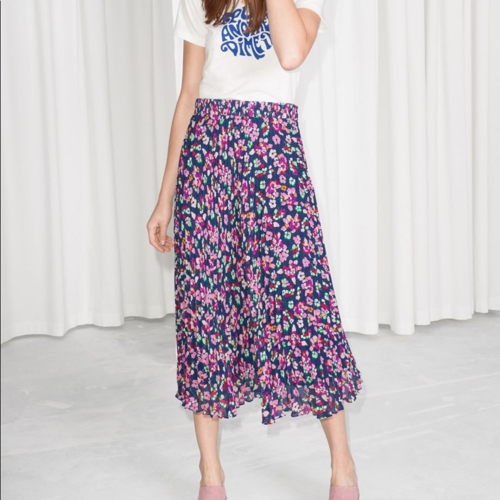 & other stories pleated skirt NWT